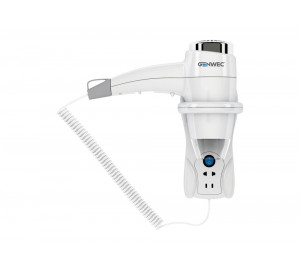 Secador de pelo con enchufe afeitado blanco 1400W 110V